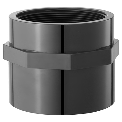 UPVC内丝直接深灰耐酸碱腐蚀16KG