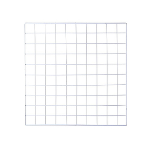 网格网片白色置物展示架超市货架隔板铁丝挂网照片墙面铁艺格子网