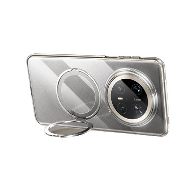适用华为Mate70Pro手机壳新款70Pro+磁吸360°度旋转支点透明保护套70优享版带支架外壳60pro超薄防摔60雪见