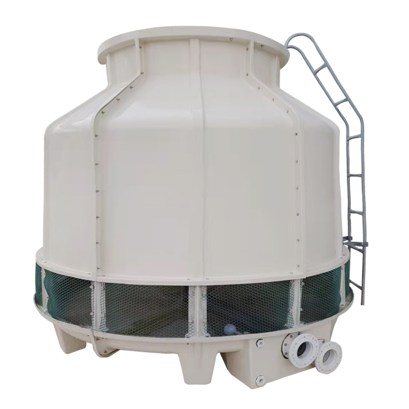冷却塔冷水塔小型工业冷却散热水塔圆形玻璃钢凉10t80至200吨高温