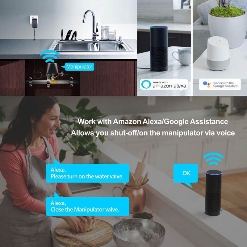 tuya智能家居WiFi电动阀门控制器涂鸦zigbee水气球阀门机械手开关