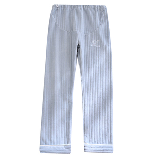 孕妇睡裤不勒肚可调节孕期秋冬加绒产妇保暖月子托腹裤家居长裤