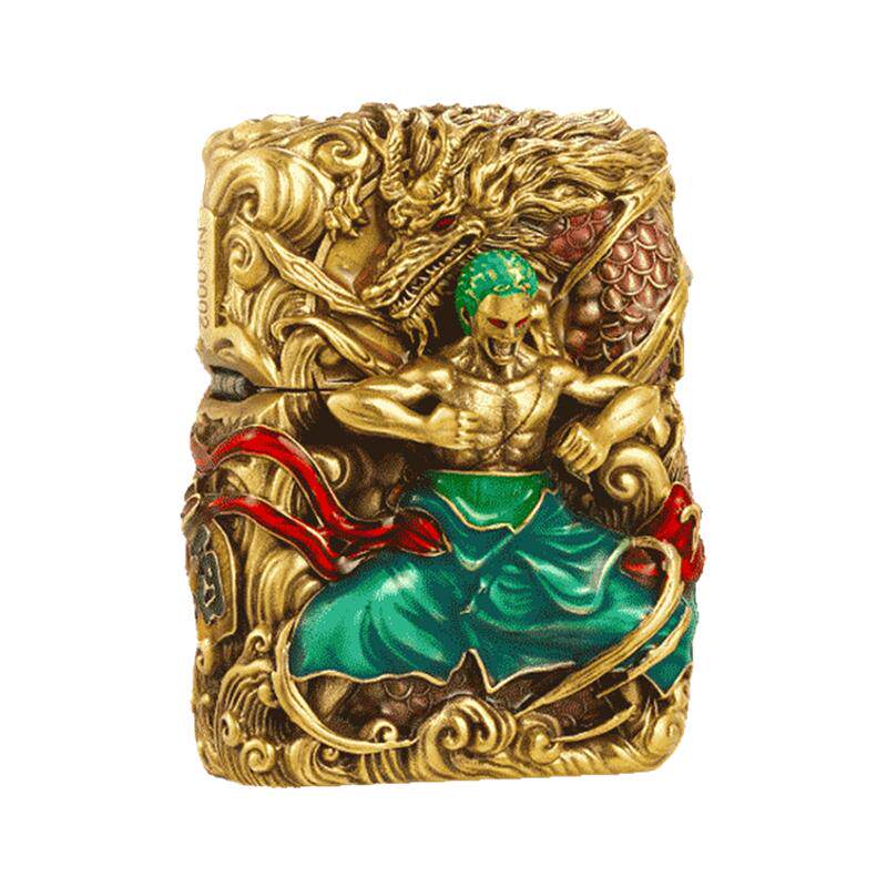 Zippo三千世界索隆打火机送礼男