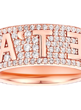 APM Monaco字母镶晶戒指女款轻奢精致个性小众设计高级感食指戒
