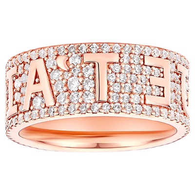 APM Monaco字母镶晶戒指女款轻奢精致个性小众设计高级感食指戒