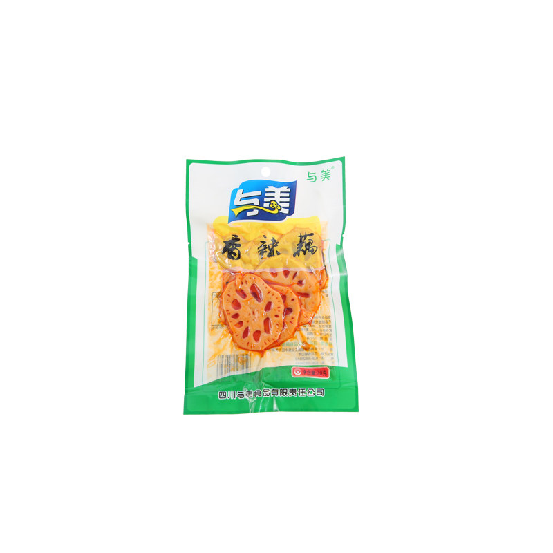 与美香辣泡山椒土豆片烧烤味藕片学生怀旧麻辣小零食开袋即食70g