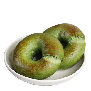 麦小辰抹茶紫薯贝果乳酪夹心面包减脂期欧包代餐手作轻食早餐饱腹