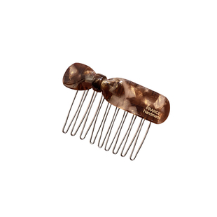 韩系蝴蝶结倒插梳发夹女气质新款高端碎发整理神器蓬松高颅顶头饰