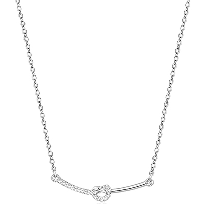 阿吉豆项链爱心项圈微笑弧度颈链