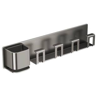 免打孔牙刷置物架刷牙杯漱口杯架子壁挂式卫生间挂架牙膏杯子浴室