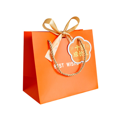 儿童男女孩十周岁生日礼品袋成长回礼伴手礼手提糖果包装空盒子