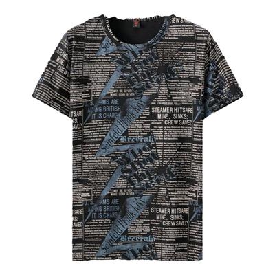 丝光棉短袖短袖t恤胖子潮男装