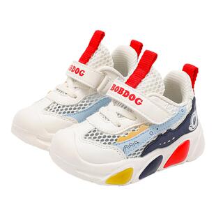 巴布豆童鞋儿童网鞋亮灯鞋2026新款夏季男童网面透气宝宝女童鞋子