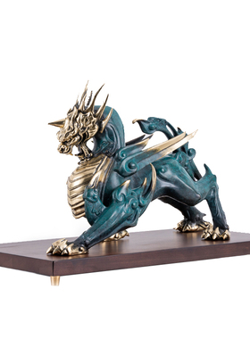 铜貔貅一对客厅公司招财摆件