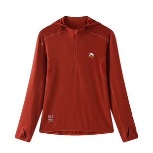 STAW世拓0度2.0加绒连帽跑步长袖T恤男抗菌保暖运动马拉松速干衣T