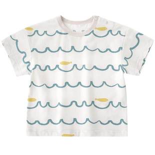 宝宝短袖T恤男童夏季薄款休闲衣服儿童夏装婴幼儿童夏天女童上衣