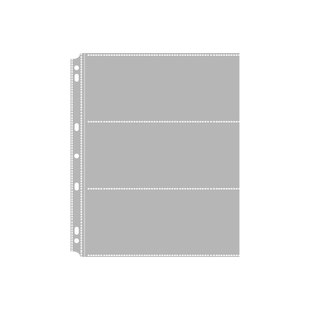 RINGNOTE镭射票卡页A4卡册横款卡册三宫格镭射票收纳册pp超透内页