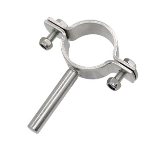 平板304不锈钢管支架管托架焊圆柱固定管子卡扣抱箍管夹水管卡子