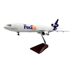 47CM 麦道MD-11联邦货机航空飞机模型带轮子仿真静态航模摆件品