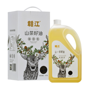 赣江山茶油纯正茶油食用油3.7L江西茶树油山茶籽油官方礼盒茶子油