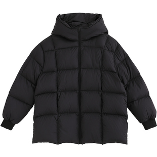 诺诺公主S1N初中生蓬松泡芙羽绒服女冬保暖中长款连帽面包服外套