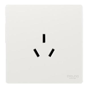 德力西家用墙壁16A安3三孔空调插座面板大孔20A大功率热水器专用