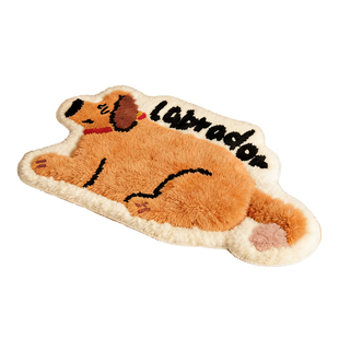 簇绒浴室地垫异形狗卫生间吸水防滑垫厕所门口脚垫洗手间地毯卫浴