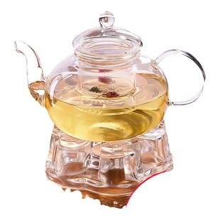 花茶壶耐高温加厚过滤玻璃泡茶壶耐热养生壶茶具烧水套装蜡烛加热