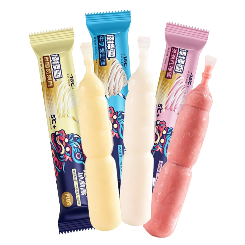 冰麒麟棒棒雪冰淇淋棒棒冰大支碎冰冰酸奶雪糕批发水果味儿童冰棍