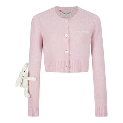 13 DE MARZO 短款针织开衫时尚百搭圆领毛衣外套银泰百货 300178