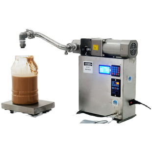 穿山乙小型全自动芝麻酱蜂蜜梨膏称重定量分装机高粘稠液体灌装机