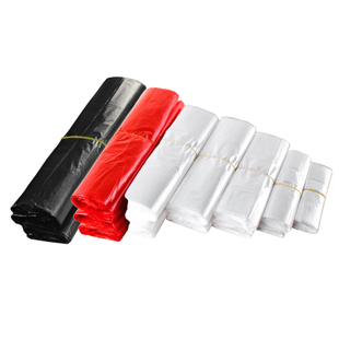 早餐食品级胶袋子白色塑料袋批发加厚外卖打包背心黑色垃圾方便袋