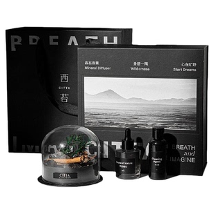 顺丰现发|CITTA西苔旷野秘境香薰扩香石礼盒高级晶石摆件送男生