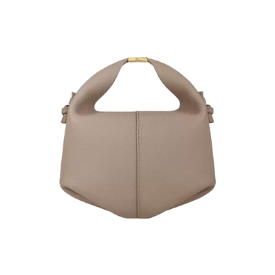 灰色荔枝牛皮手提斜挎包Polene