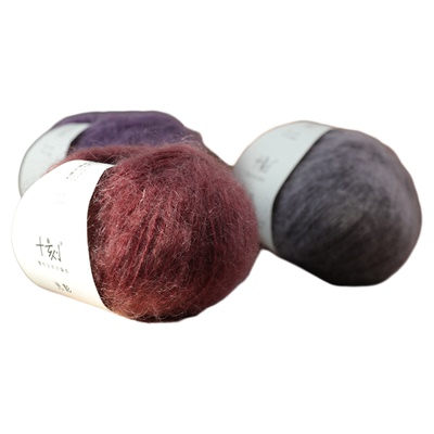 毛儿手作 光影 羊毛马海毛混纺毛线 手工编织毛衣围巾披肩用线