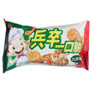 农心兵卒一口脆干脆面披萨咖喱辣味干吃面拉面丸子休闲零食小吃