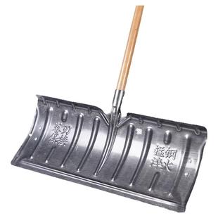 推雪铲推雪板大号雪铲锰钢铁锹家用带轮户外除雪工具冬天铲雪神器