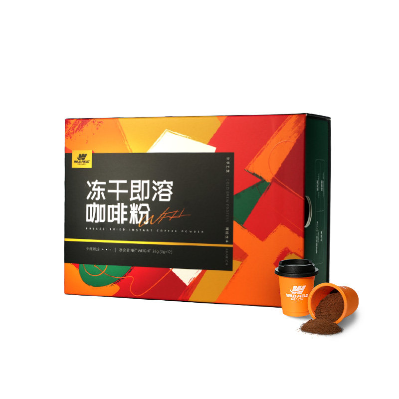 荒野健康运动活力美式冻干黑咖啡