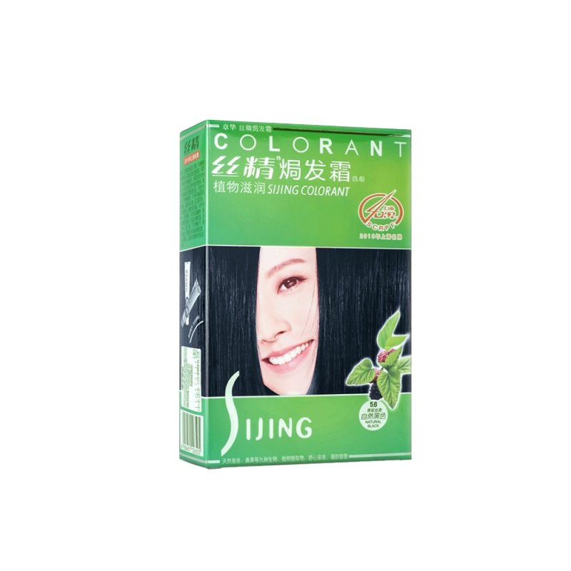章华桑丝精华焗发霜酒红色染发膏