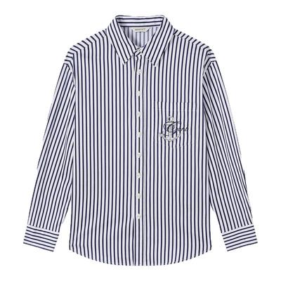 GANT/甘特女士蓝白条纹长袖衬衫