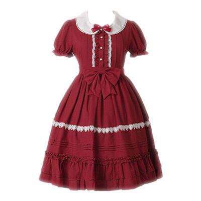 日常原创Lolita裙洛丽塔过年op