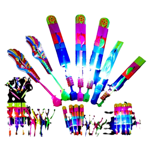 儿童双闪大号发光弹弓飞箭户外飞天仙子竹蜻蜓飞行器夜市地摊玩具