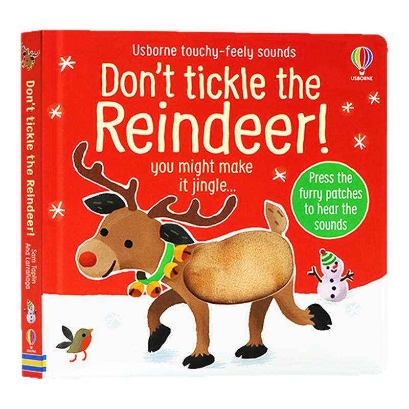 别逗驯鹿 Usborne触摸发声书 Don't Tickle the Reindeer 英文原版绘本 圣诞节主题 儿童启蒙认知读物 纸板书 Sam Taplin