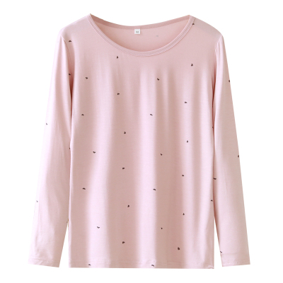 莫代尔长袖上衣柔软舒适弹性大