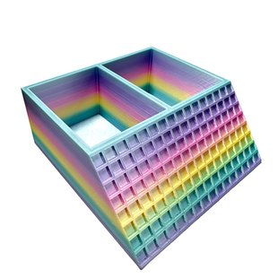 由野后生寄居蟹双槽淡海水盆倾斜网格攀爬防小蟹溺水可混养3D打印