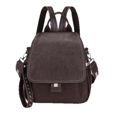 高级感真皮双肩包女2025新款