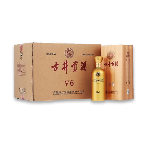 古井贡酒浓香型白酒V6-50度500ml×6瓶整箱正品