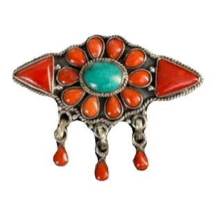 藏式尼泊尔民族风胸针流苏时尚个性复古女生饰品镶嵌西藏饰品配饰