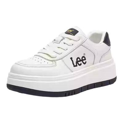 Lee女鞋2025新款百搭厚底小白鞋
