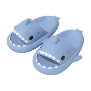 latetime鲨鱼拖鞋女外穿夏季室内居家用浴室洗澡防臭情侣男士凉拖